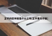 正宇的区块链是什么公司[正宇集团诈骗]